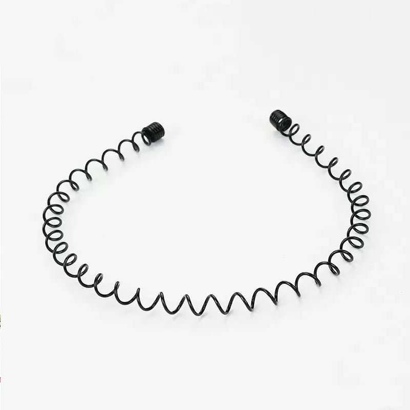 Minimalist Wavy Metal Headband Alternative Streetwear Hair Accessory
