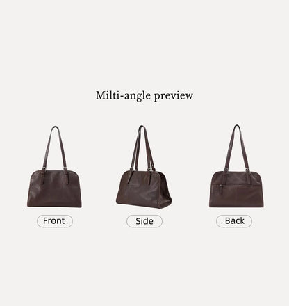 Vintage Inspired Large Capacity Tote Bag with Multi Carry Design