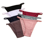 4-Piece Women’s Low-Rise Bikini Briefs Set with Soft Solid Colors, Minimal Silhouette and Everyday Lingerie Styling