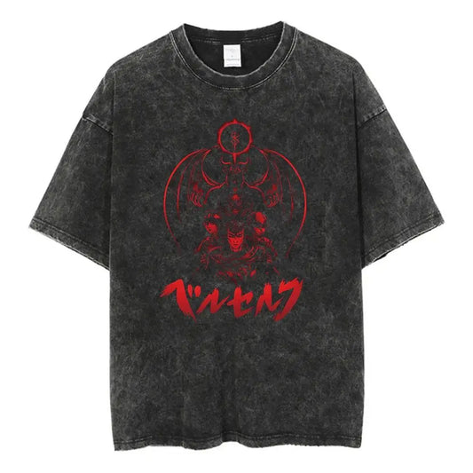 Dark Anime Goth Symbolic Oversized Streetwear Fashion Tee