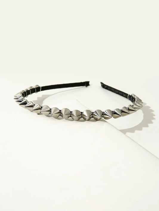 Punk Spike Headband Studded Alternative Streetwear Statement Hair Accessory