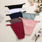 4-Piece Women’s Low-Rise Bikini Briefs Set with Soft Solid Colors, Minimal Silhouette and Everyday Lingerie Styling