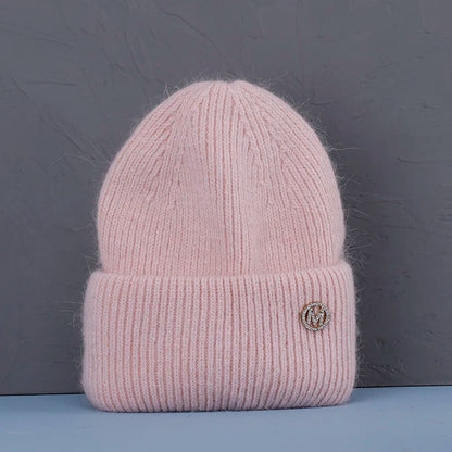 Soft Rabbit Fur Knit Beanie for Everyday Casual Outdoor Winter Fashion and Comfort Style