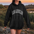 Oversized Collegiate Graphic Hoodie with Relaxed Fit for Everyday Streetwear