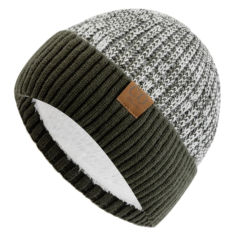 Fleece Lined Knit Beanie with Wind Resistant Design for Everyday Outdoor Winter Comfort