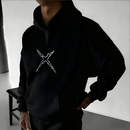 Anime Manga Graphic Oversized Hoodie With Japanese Streetwear Art Design