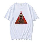 Oversized Graphic Cotton T-Shirt with Dark Artistic Streetwear Print Design