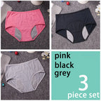 Five-Piece High-Waisted Absorbent Menstrual Brief Set