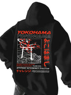 Oversized Anime Hoodie with Japanese Manga Typography Streetwear Artwork