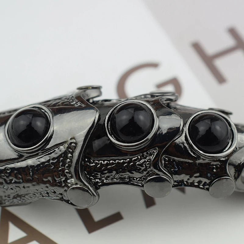 Dragon Skull Armor Ring for Gothic Punk and Dark Fantasy Styling