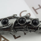 Dragon Skull Armor Ring for Gothic Punk and Dark Fantasy Styling