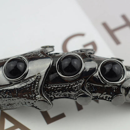 Dragon Skull Armor Ring for Gothic Punk and Dark Fantasy Styling
