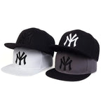 Embroidered Flat Brim Snapback Cap Adjustable Urban Streetwear Baseball Fashion Hat
