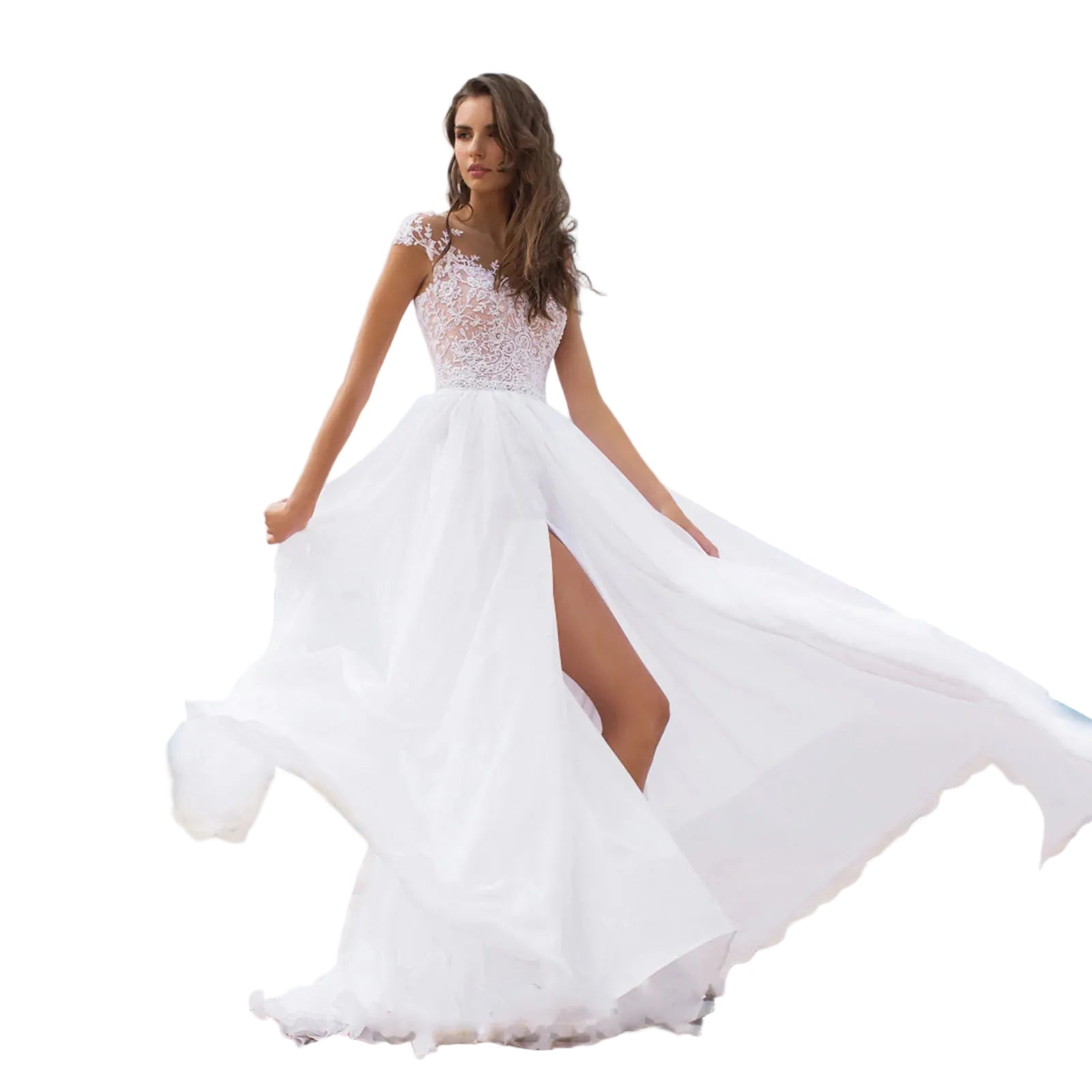 Flowing Open Back Maxi Dress With Soft Draped Movement