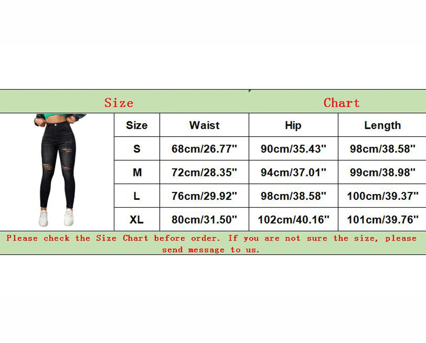 Women's Mid Rise Distressed Skinny Denim Jeans with Stretch Slim Fit Design