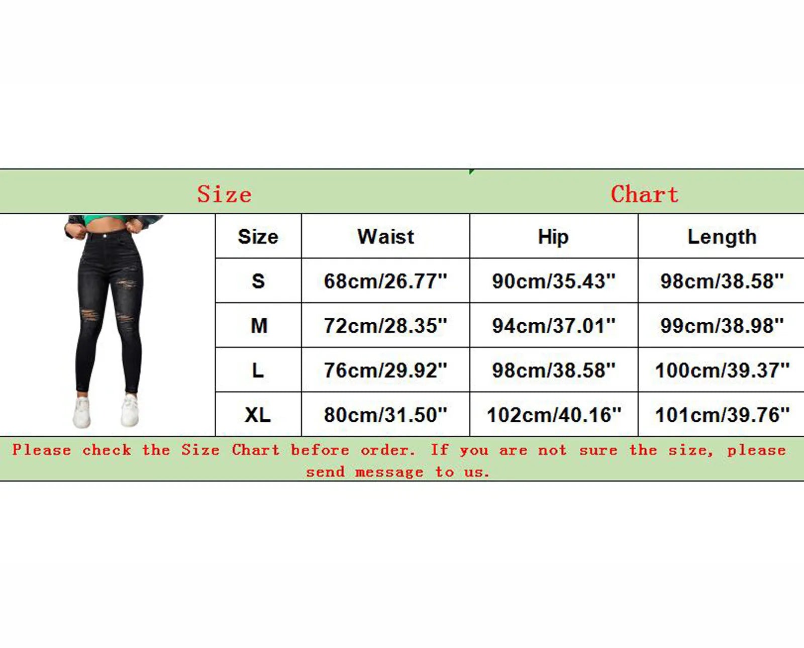 Women's Mid Rise Distressed Skinny Denim Jeans with Stretch Slim Fit Design