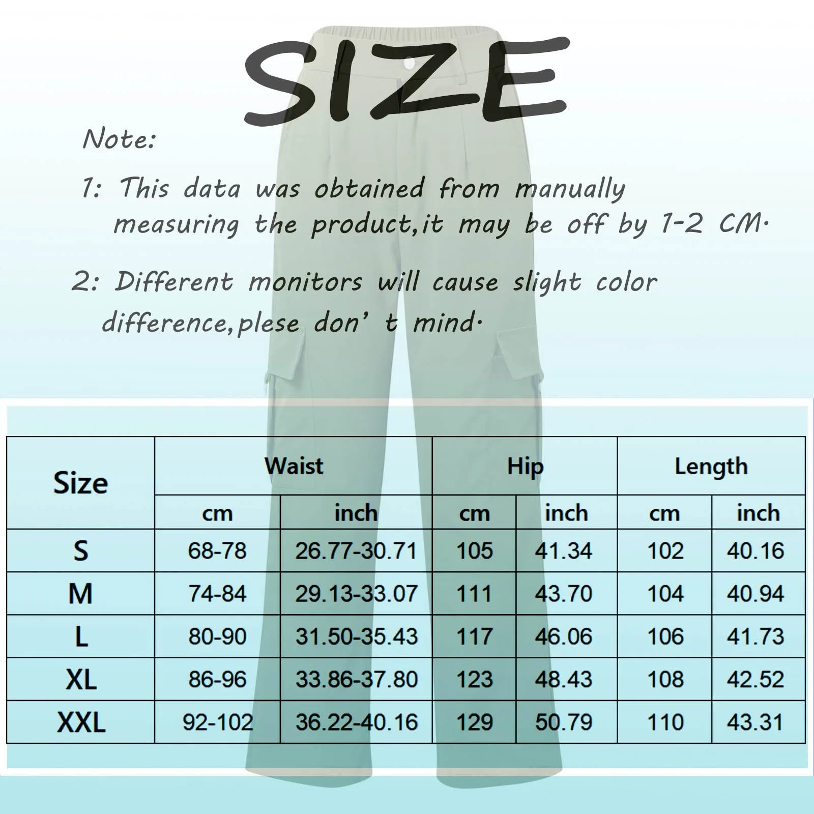 Women's High Waist Wide Leg Utility Trousers with Pocket Casual Streetwear Style