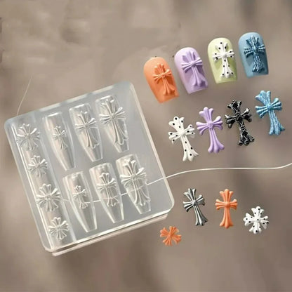 Reusable 3D Nail Art Mold for Alternative Decorative Nail Designs