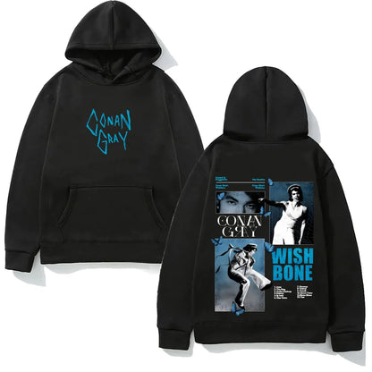 Fleece Lined Graphic Hoodie with Oversized Streetwear Silhouette and Back Artwork