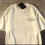 Oversized Skeletal Hand Graphic Cotton T-Shirt with Artistic Streetwear Print