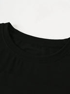 Women's Cropped Graphic Print T-Shirt for Casual Streetwear and Everyday Modern Fashion Style