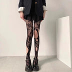 Spider Web Pattern Fishnet Tights Gothic Alternative Fashion Mesh Hosiery