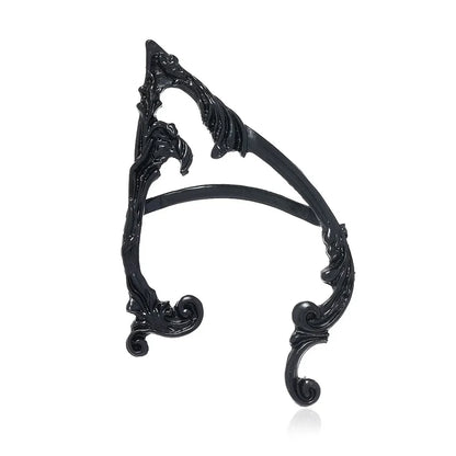 Dark Elf Ear Cuff Statement Earring for Gothic Alternative Fashion Styling
