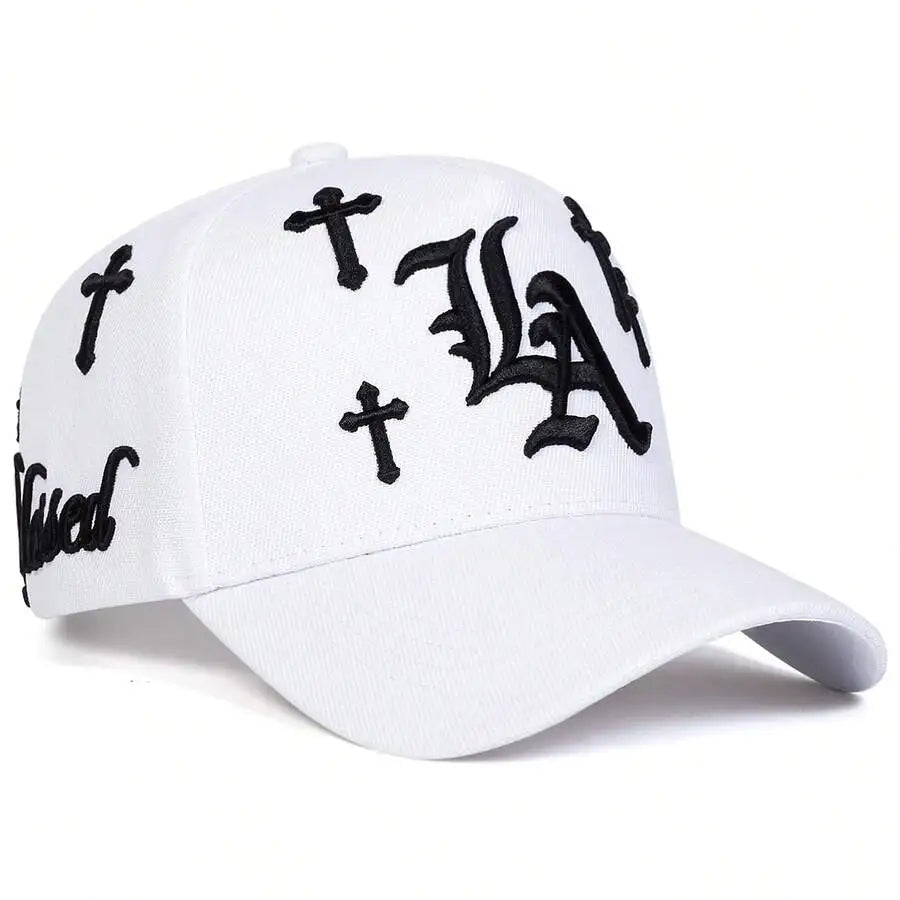 Embroidered Graphic Baseball Cap with Adjustable Fit for Contemporary Streetwear Casual Fashion Style