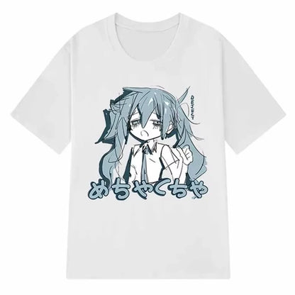 Kawaii Anime Casual Oversized Graphic Streetwear Fashion Tee