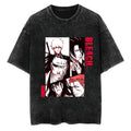 Minimalist Anime-Inspired Manga Streetwear Oversized Washed Cotton T-Shirt