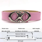 Vintage Western Buckle Gothic Waist Belt for Alternative Y2K Streetwear Looks