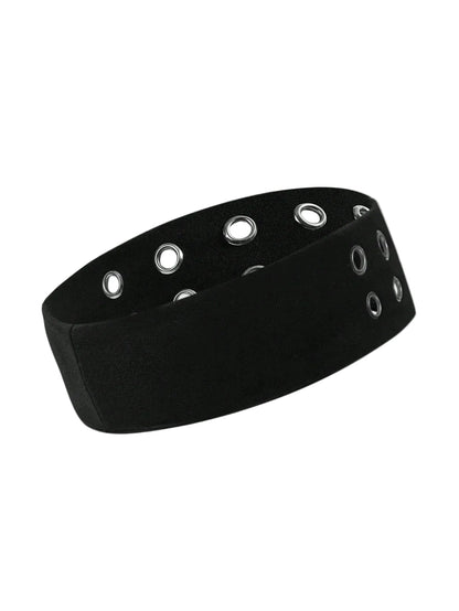 Grommet Detail Headband Punk Alternative Streetwear Hair Accessory