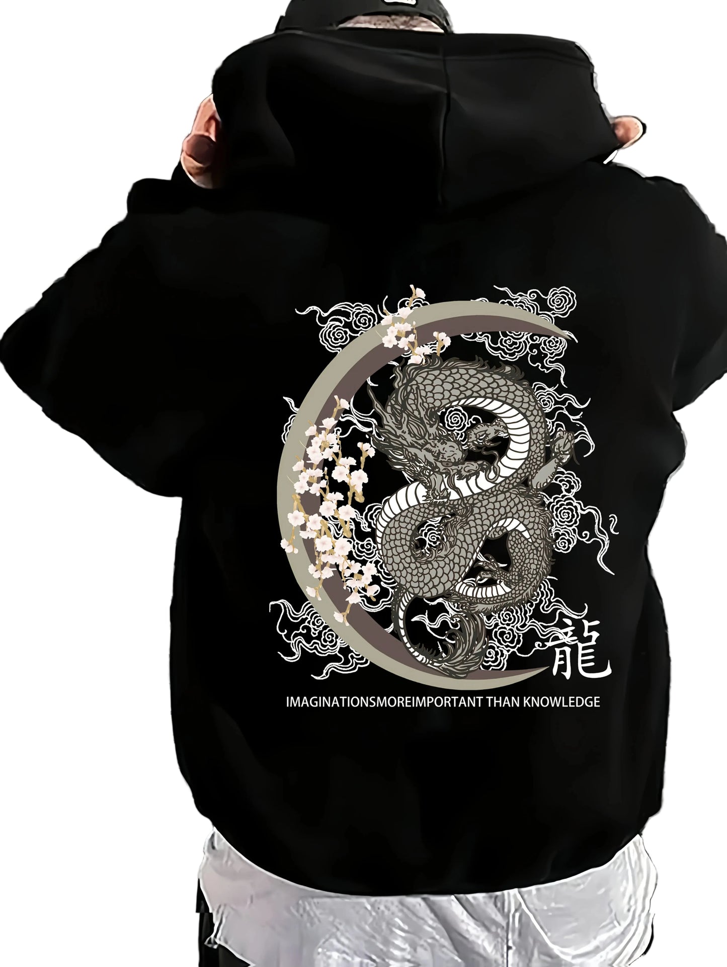 Gothic Serpent Circle Anime Streetwear Oversized Hoodie