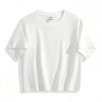 Butterfly Graphic Crop Tee with Relaxed Fit and Casual Streetwear Appeal