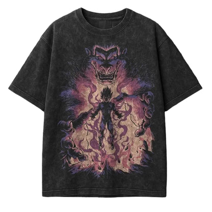 Anime Shadow Beast Manga Graphic Vintage Oversized Streetwear Cotton Tee