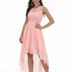 Sleeveless High Low Midi Dress With Soft Flowing Movement