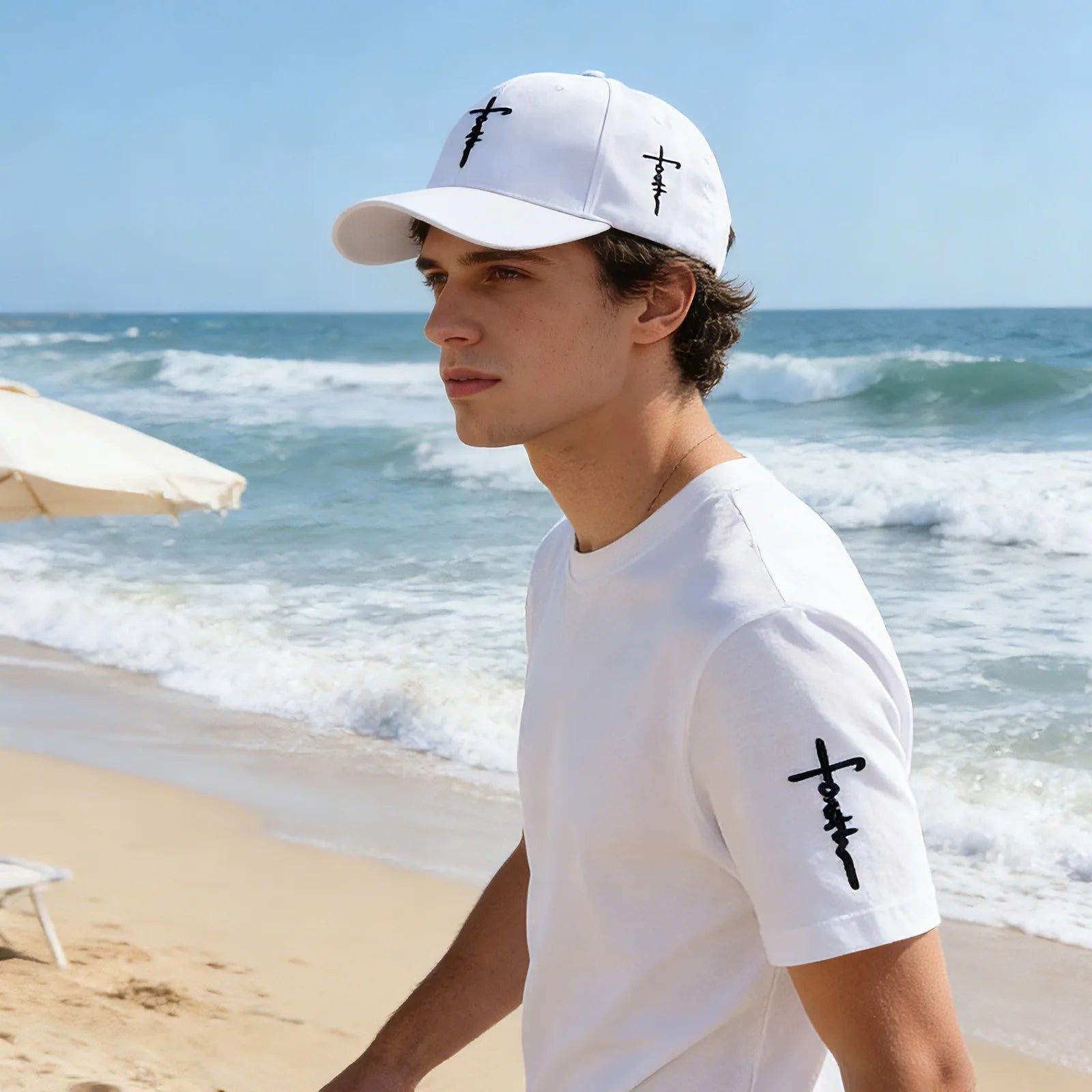 Minimalist Embroidered Baseball Cap Adjustable Curved Brim Casual Streetwear Everyday Hat