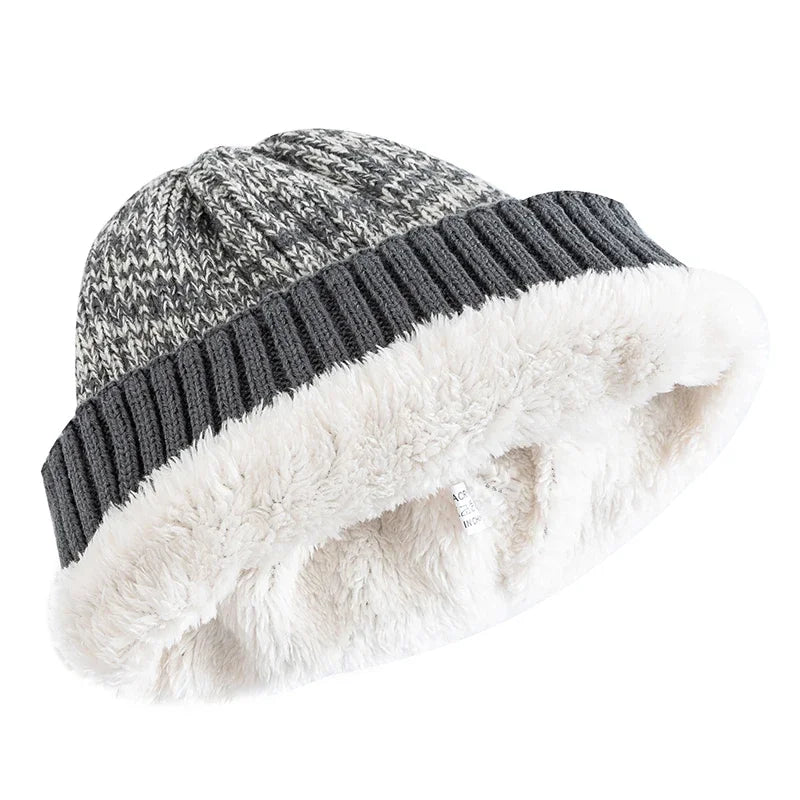 Fleece Lined Knit Beanie with Wind Resistant Design for Everyday Outdoor Winter Comfort