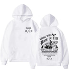 Oversized Typography Graphic Hoodie with Inspirational Streetwear Back Print Design