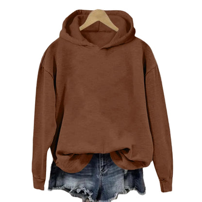 Oversized Minimalist Pullover Hoodie with Relaxed Fit for Everyday Casual Streetwear
