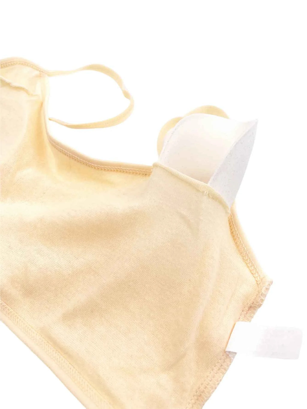 5-Piece Girls’ Cotton Training Bra Set with Chest Pads and Adjustable Shoulder Straps