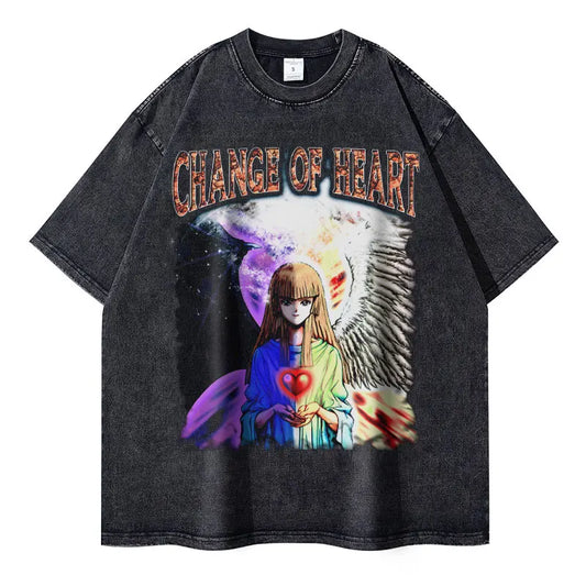 Dark Fantasy Manga Streetwear Tee with Anime Goth Graphic Design