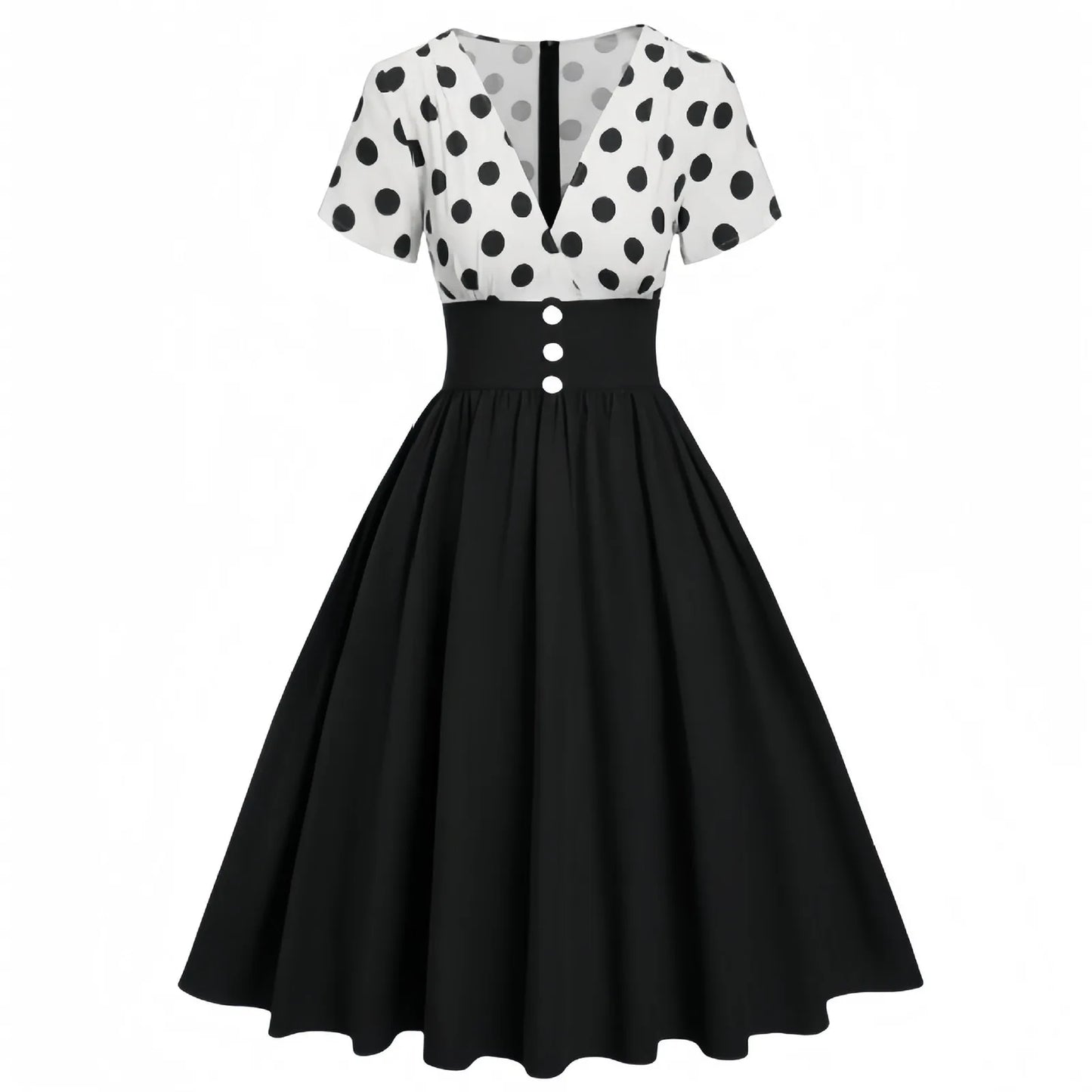 Retro Gothic Flare Dress with Manga Streetwear Aesthetic
