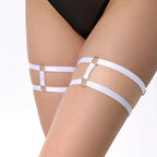 Double Strap Thigh Garter Minimalist Punk Alternative Fashion Accessory