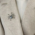 Alternative Statement Spider Brooch Pin with Modern Artistic Insect Design