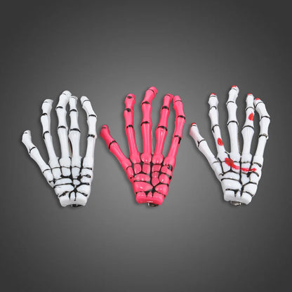 Skeleton Bone Hair Clip Set Gothic Punk Statement Hairstyle Accessories