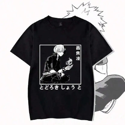 Dark Anime Manga Panel Oversized Streetwear Graphic Cotton T-Shirt
