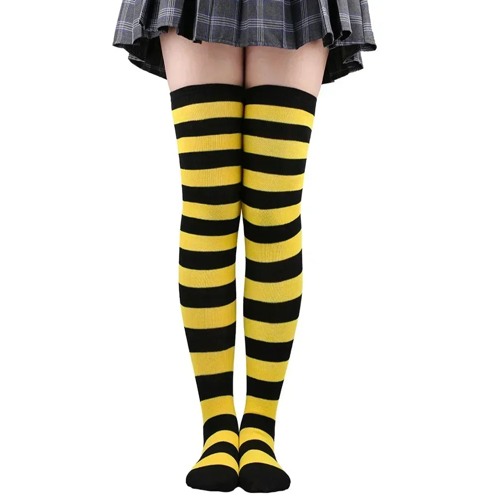 Polka Dot Over-the-Knee Socks with Soft Jacquard Knit for Casual Y2K Fashion