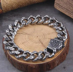 Heavy Cuban Link Chain Bracelet for Punk and Alternative Streetwear Styling