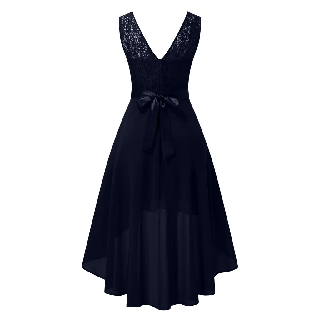 Layered Handkerchief Hem Feminine Alternative Midi Dress